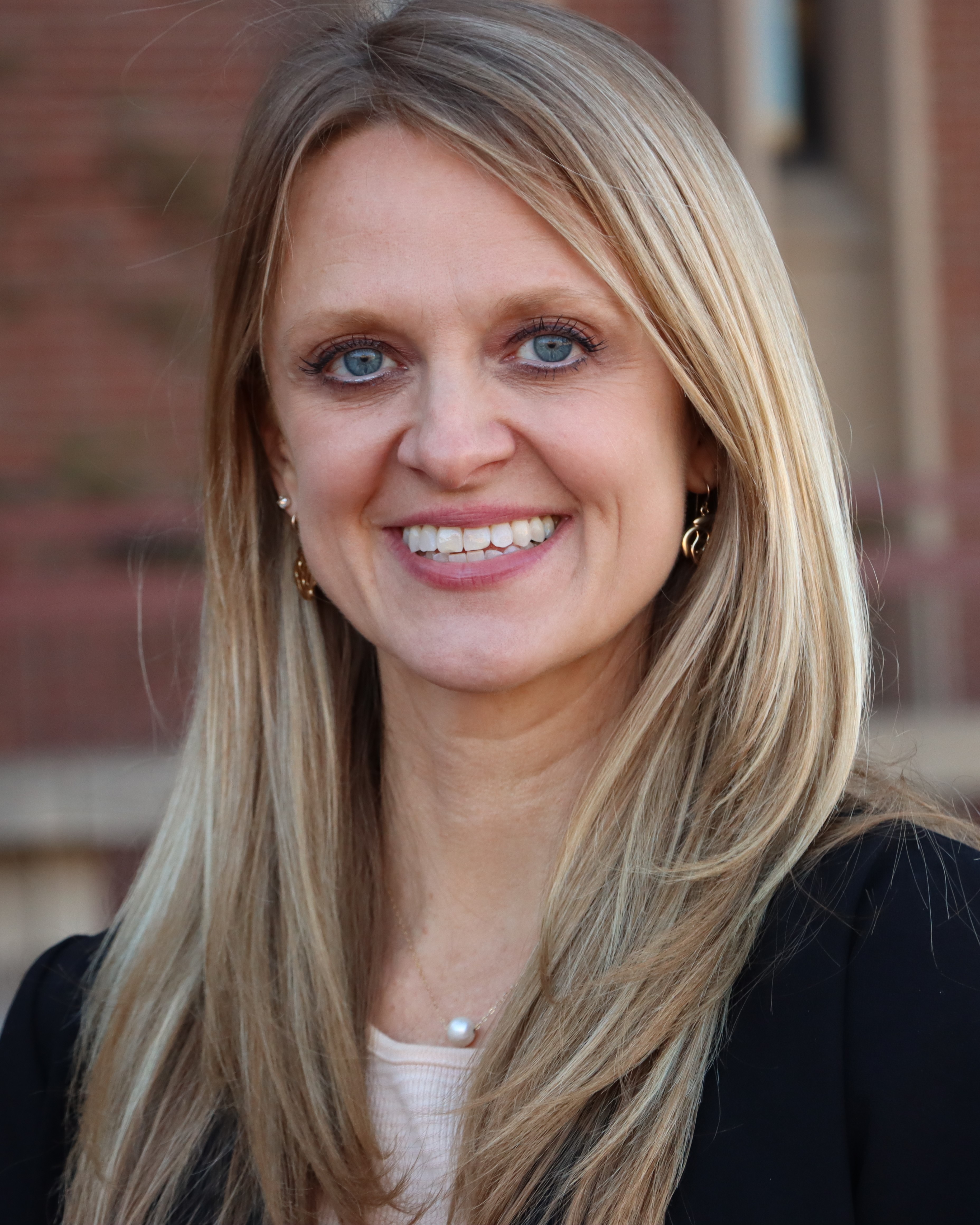 Stacy smiling