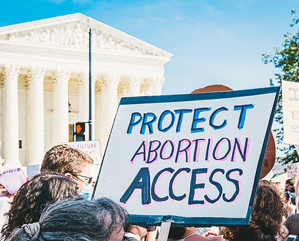 Protest outside of supreme court 