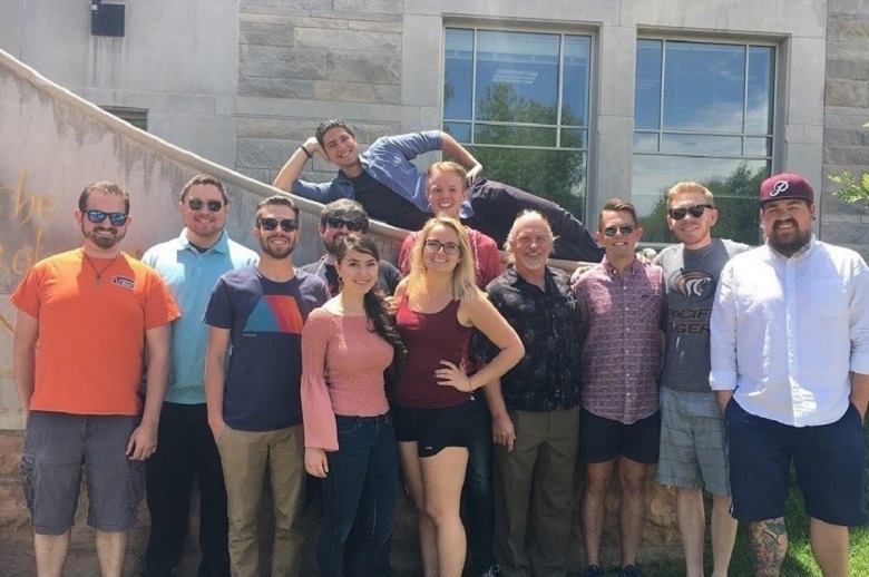 John Kinzie and Students