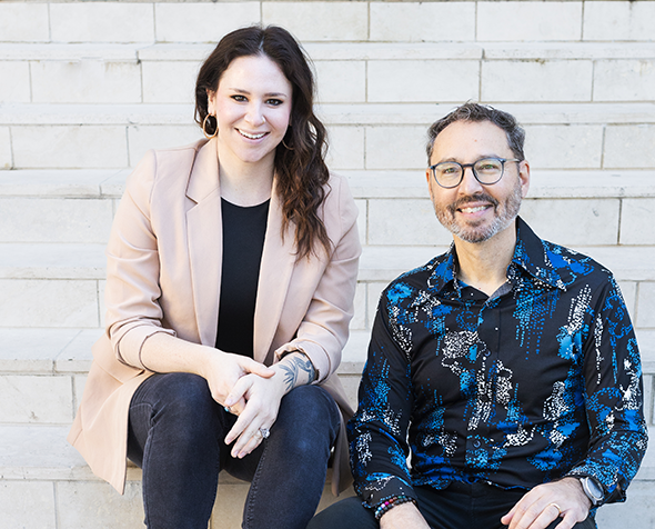 Annie Booth and Alan Baylock