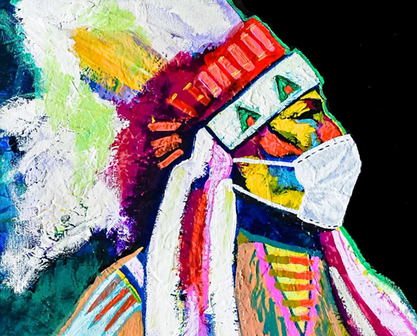 Arapaho with Mask
