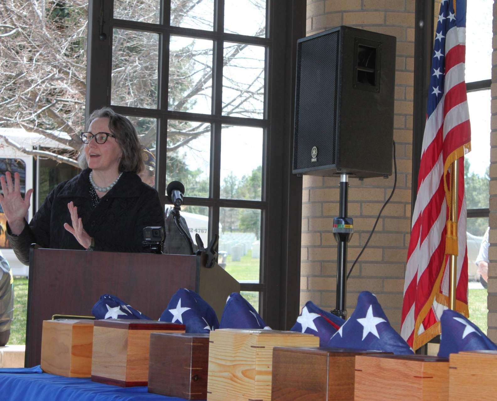 Carol Helstosky vets ceremony