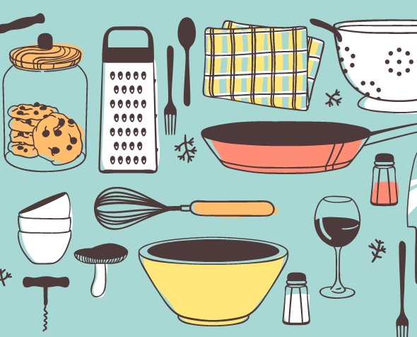 Collection of cooking tools