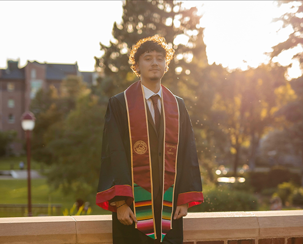2022 graduate Josué Rodríguez (BA Political Science, International Relations, minor Critical Race and Ethnic Studies)