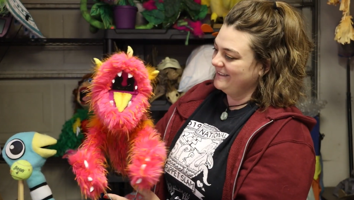 Katy & puppet