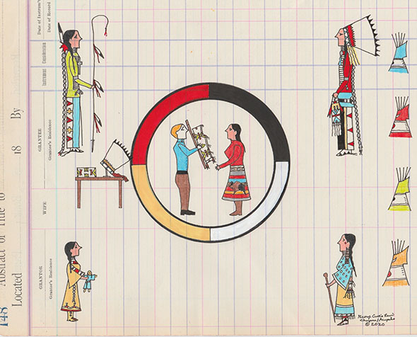 Ledger Drawing by George Levi