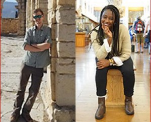 Photos of study abroad students, Morgan Carter and Donovan Rice
