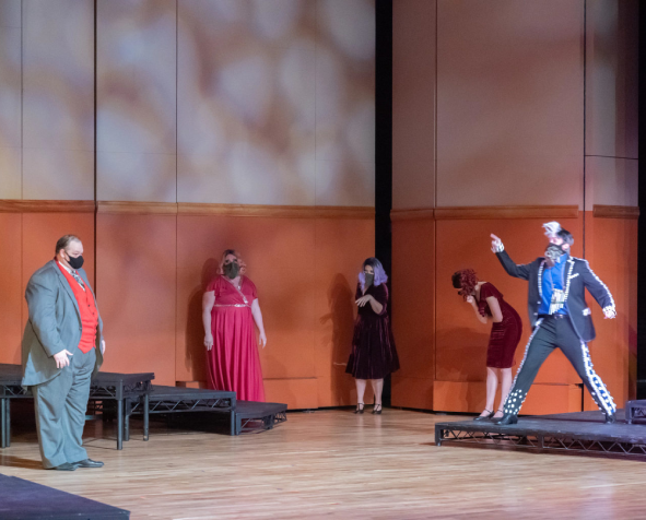 Socially distanced opera