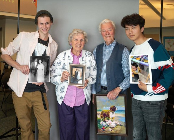 Older adult and student members of the community who participated in the Photography and Memory project