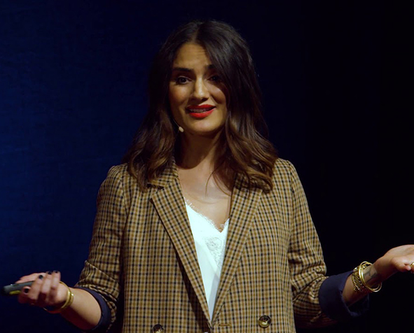 Samira Rajabi presenting