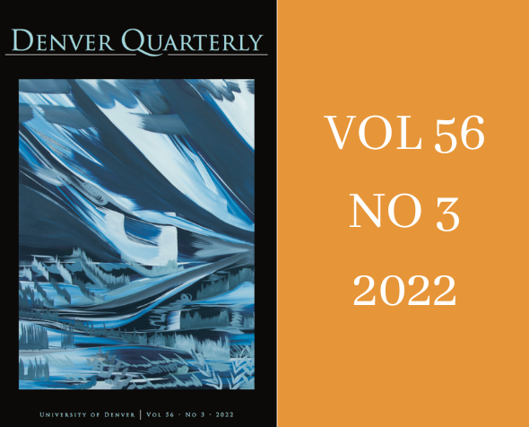 Denver Quarterly Cover Photo, Volume 56, Issue 3