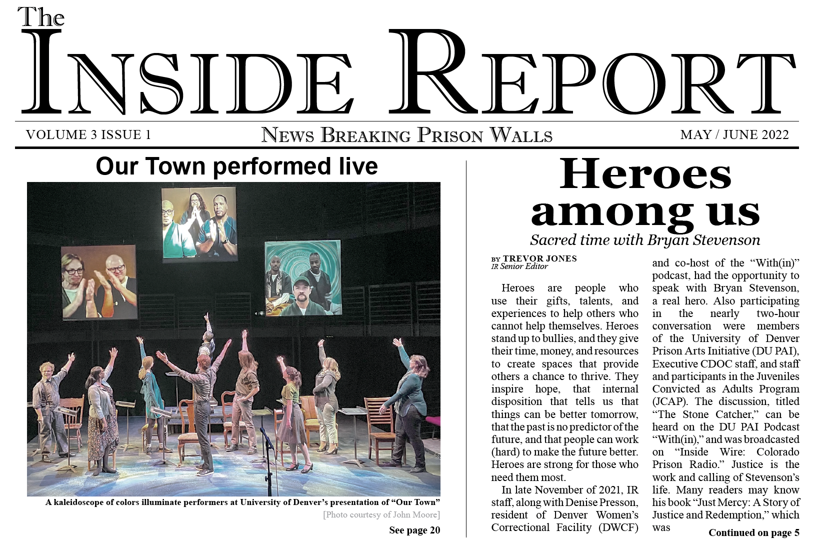 The Inside Report Volume 3 Issue 1