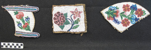 ojibwe beaded panel samples