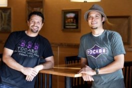 Ben Jacobs and Matt Chandra in their restaurant
