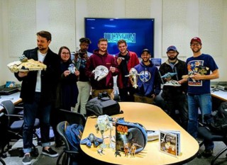 MFJS Star Wars students with francise mechandise