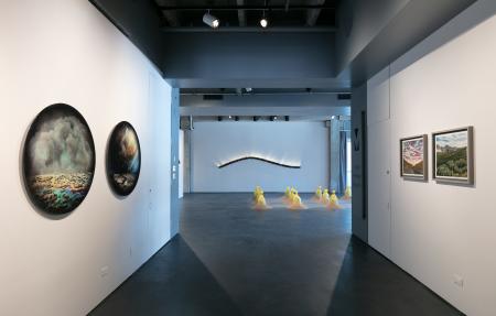gallery entrance view of The Space(s) Between 