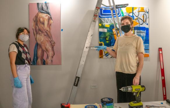 DU students collaborate on the Davis Gallery opening