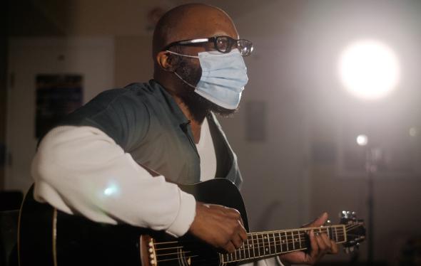 Travis Barnes, incarcerated at the Colorado Department of Corrections, performs "You Lost Yourself"