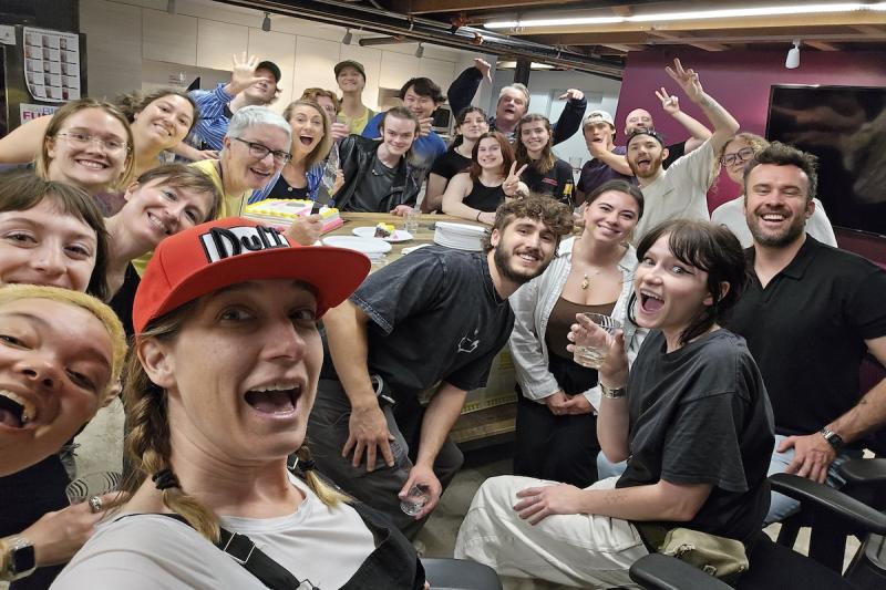 group of people smiling 