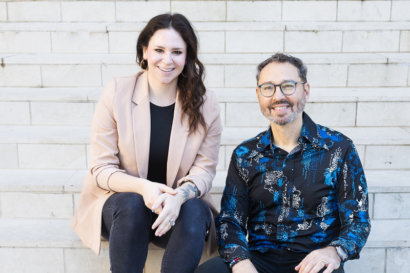 Annie Booth and Alan Baylock