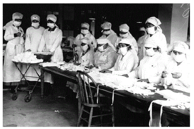 assembling influenza masks