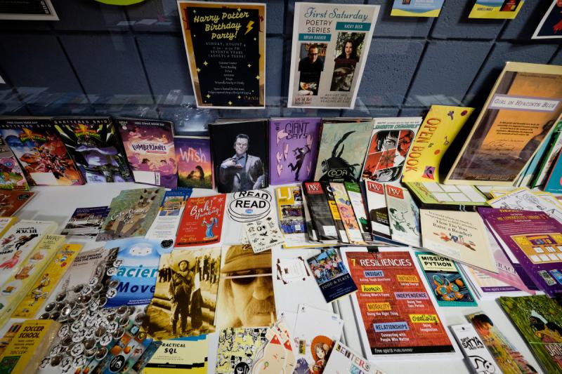 Photo of books from the Denver Publishing Institute in 2019