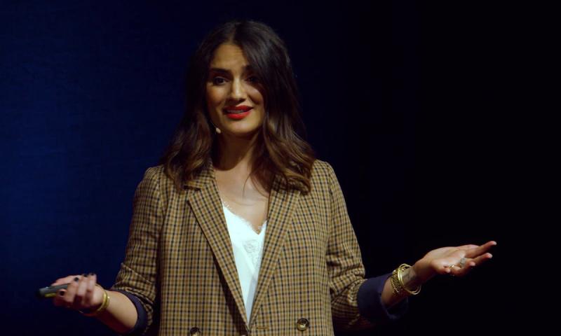 Samira Rajabi presenting