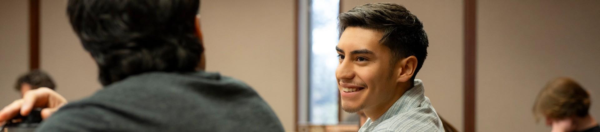student smiling
