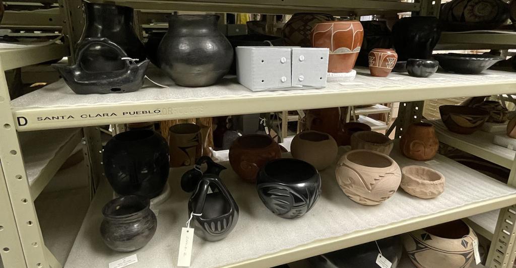 A portion of the Museum of Anthropology's collection is shown.