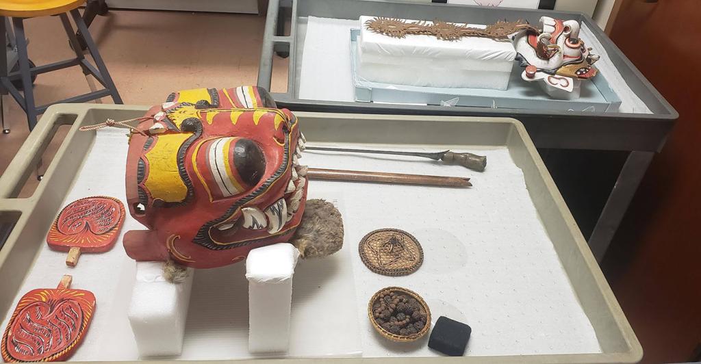 An artifact from the museum's collection is shown.
